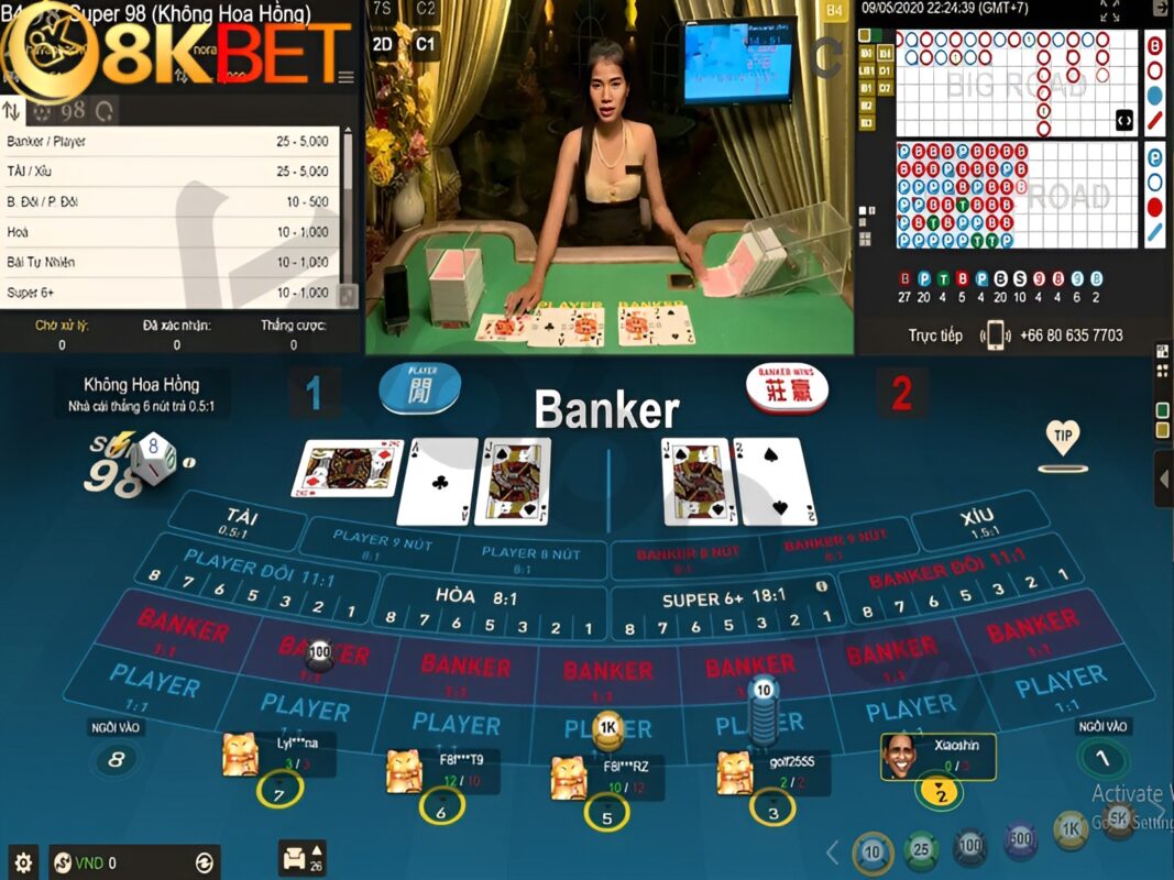 Game bài Baccarat - Review của 8kbet