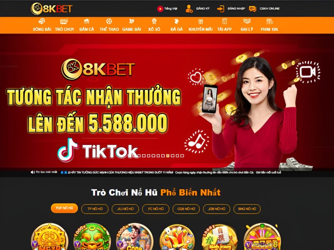 8KBET – Nhà cái chơi game bài trực tuyến uy tín nhất 2023